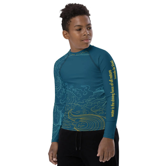 "Ocean One" Deep Sea, Youth Rash Guard - Pfresh