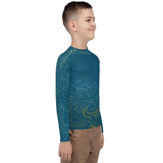 "Ocean One" Deep Sea, Youth Rash Guard - Pfresh