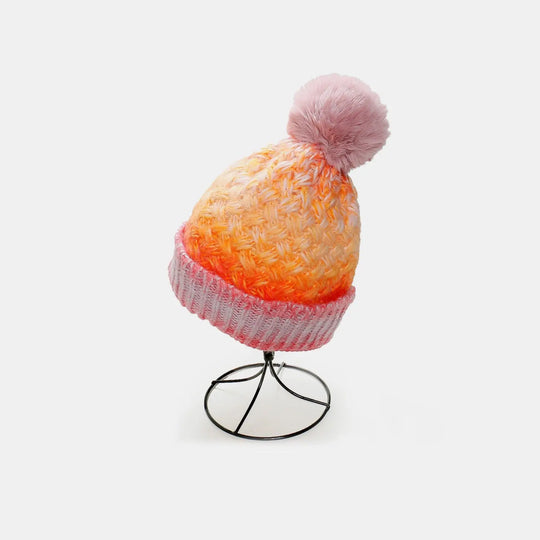 Knit Hat with Pompom - Pfresh