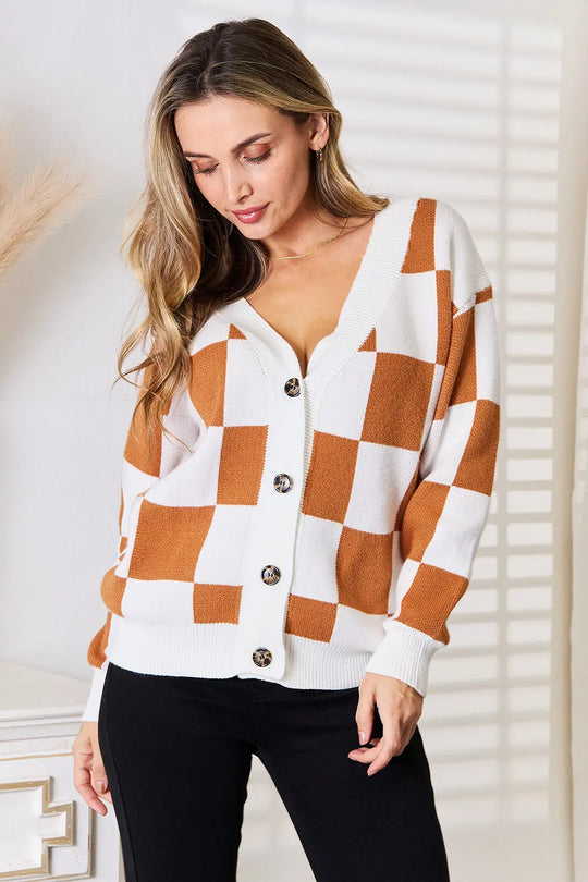 Checker Pattern Sweater - Pfresh