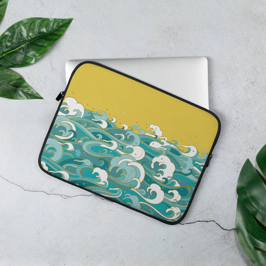 "Ocean One" Ochre Skies - Laptop Sleeve - Pfresh