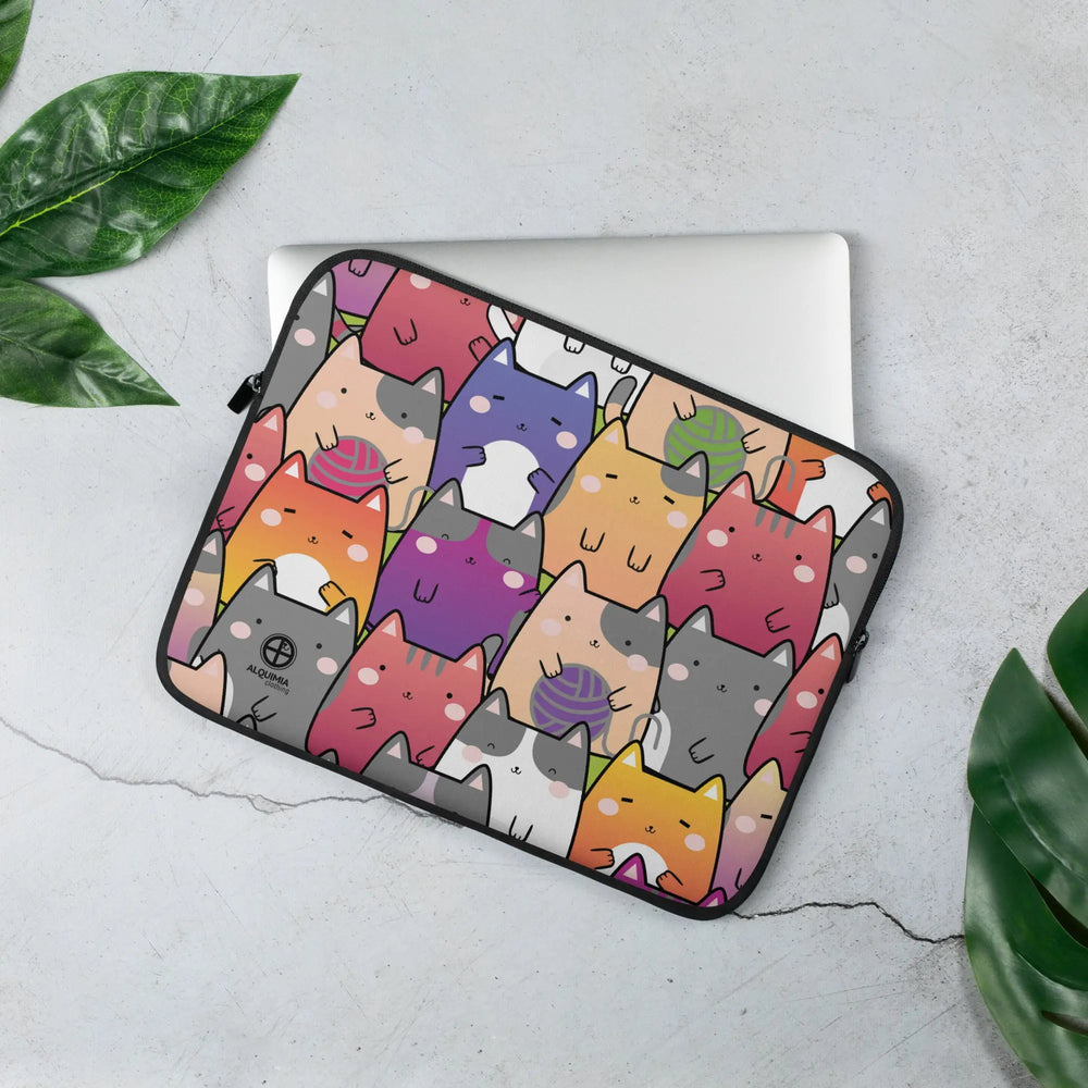 "Radiant Cats" - Laptop Sleeve - Pfresh