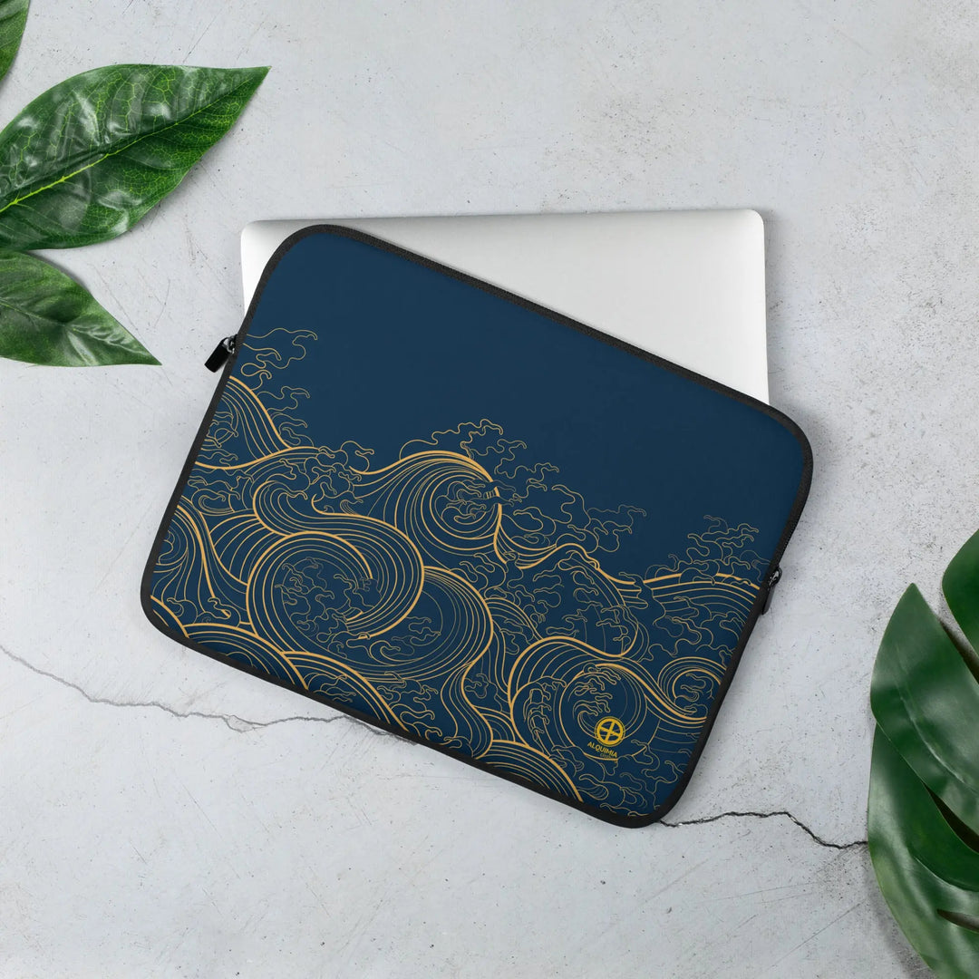 "Ocean One" - Golden Waves - Laptop Sleeve 13" & 15" - Pfresh