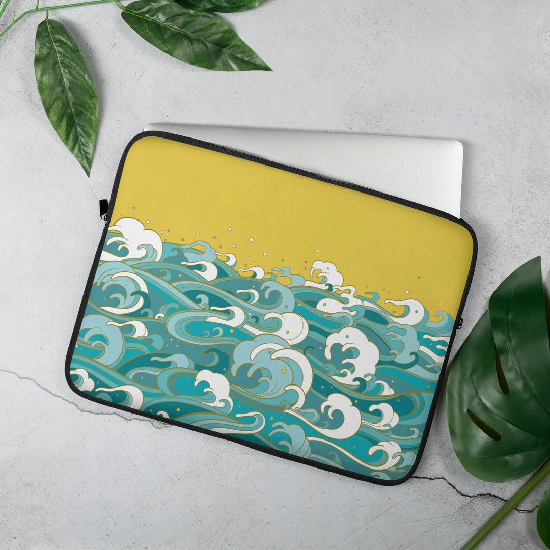 "Ocean One" Ochre Skies - Laptop Sleeve - Pfresh