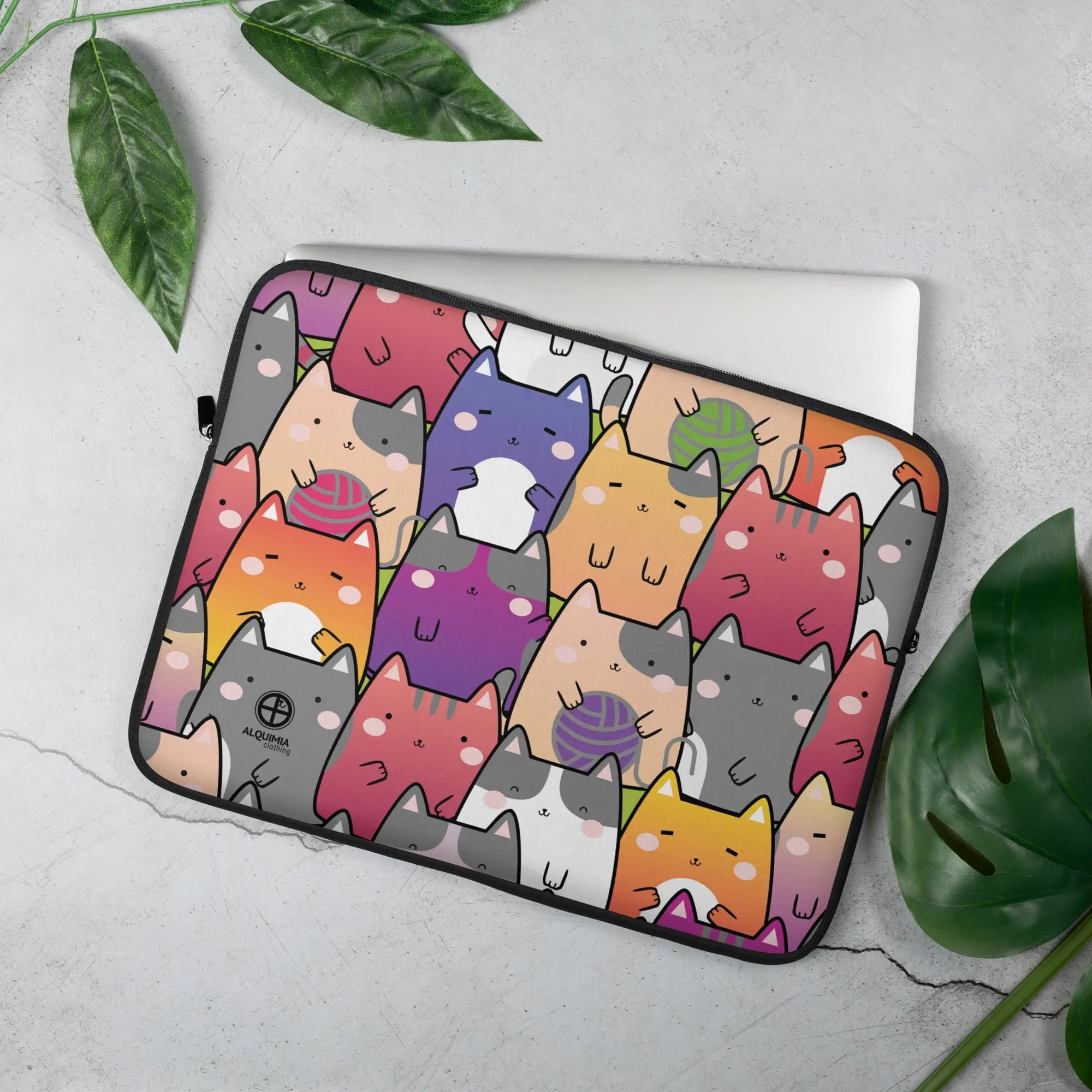 "Radiant Cats" - Laptop Sleeve - Pfresh