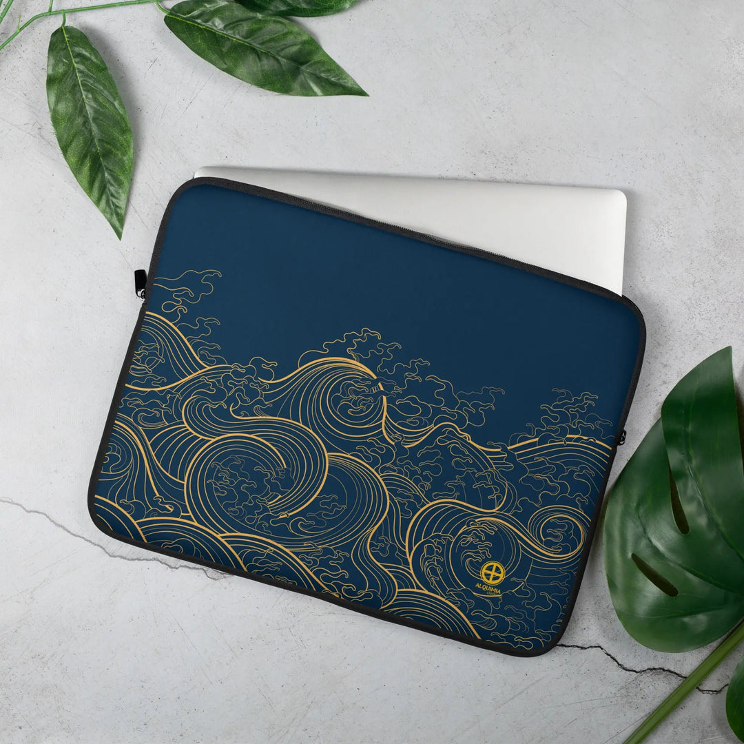 "Ocean One" - Golden Waves - Laptop Sleeve 13" & 15" - Pfresh