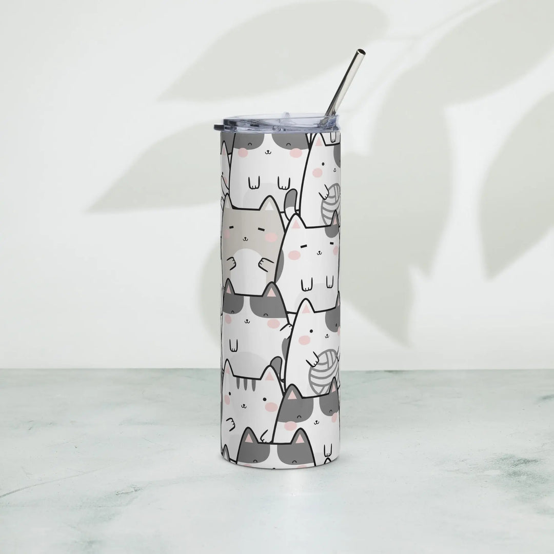 "Vanilla Licorice" Cats - Stainless steel tumbler - Pfresh