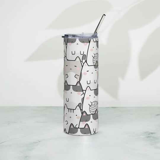 "Vanilla Licorice" Cats - Stainless steel tumbler - Pfresh