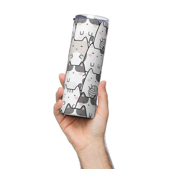 "Vanilla Licorice" Cats - Stainless steel tumbler - Pfresh