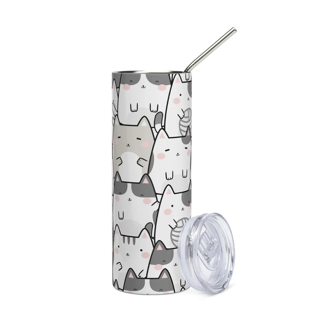 "Vanilla Licorice" Cats - Stainless steel tumbler - Pfresh