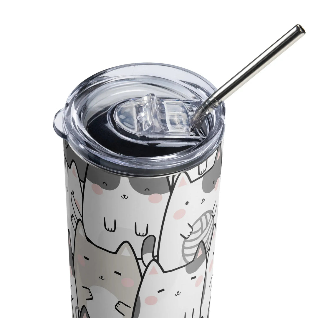 "Vanilla Licorice" Cats - Stainless steel tumbler - Pfresh