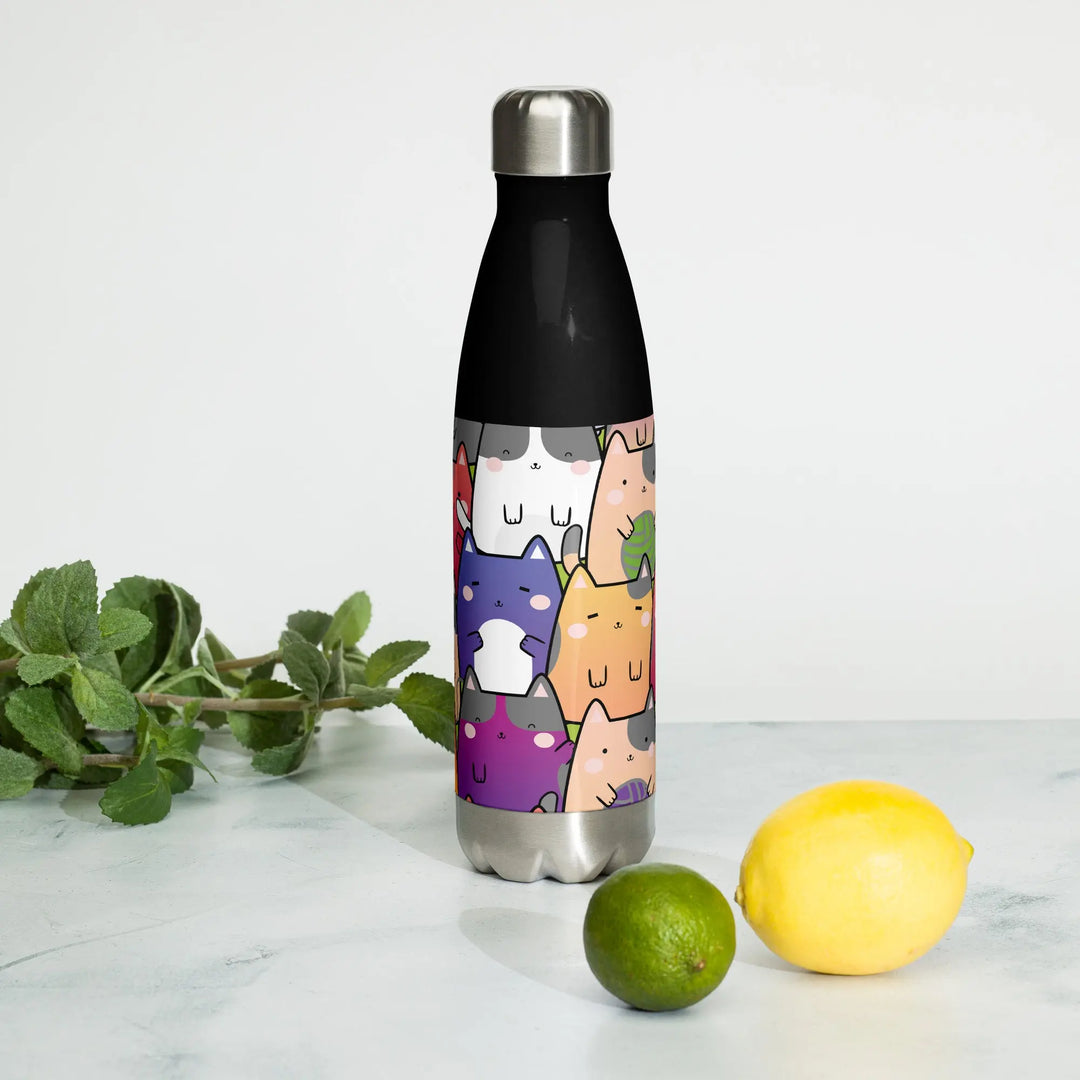 "Radiant Cats" - Stainless steel water bottle - Pfresh