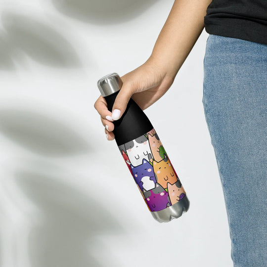 "Radiant Cats" - Stainless steel water bottle - Pfresh