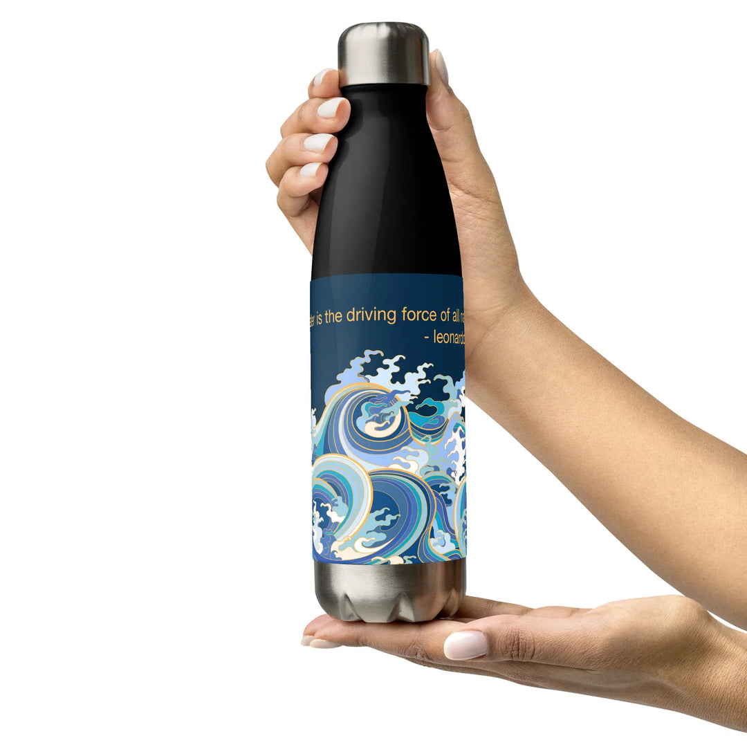 "Ocean One" - Crashing Waves - Stainless steel water bottle - Pfresh