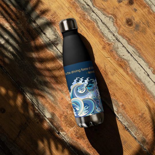 "Ocean One" - Crashing Waves - Stainless steel water bottle - Pfresh