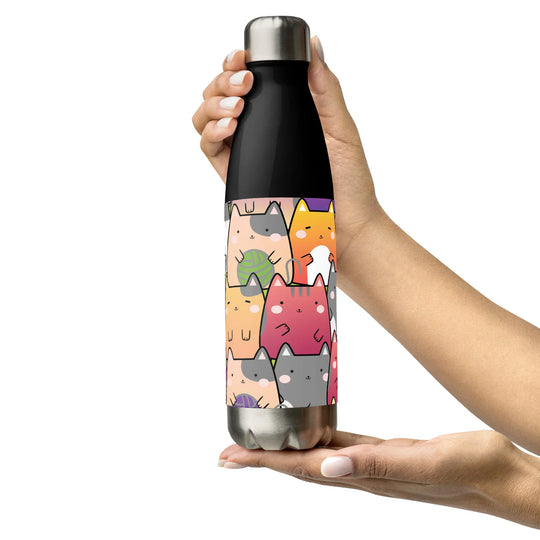 "Radiant Cats" - Stainless steel water bottle - Pfresh