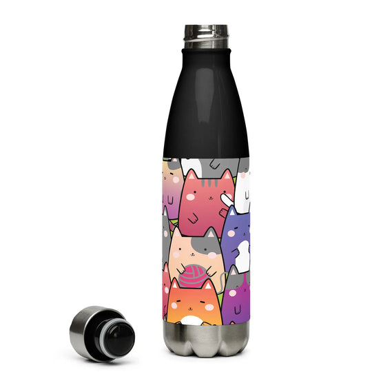 "Radiant Cats" - Stainless steel water bottle - Pfresh