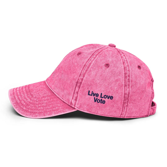 "Cat Lady" - "Live Love Vote"  Baseball Cap - Pfresh