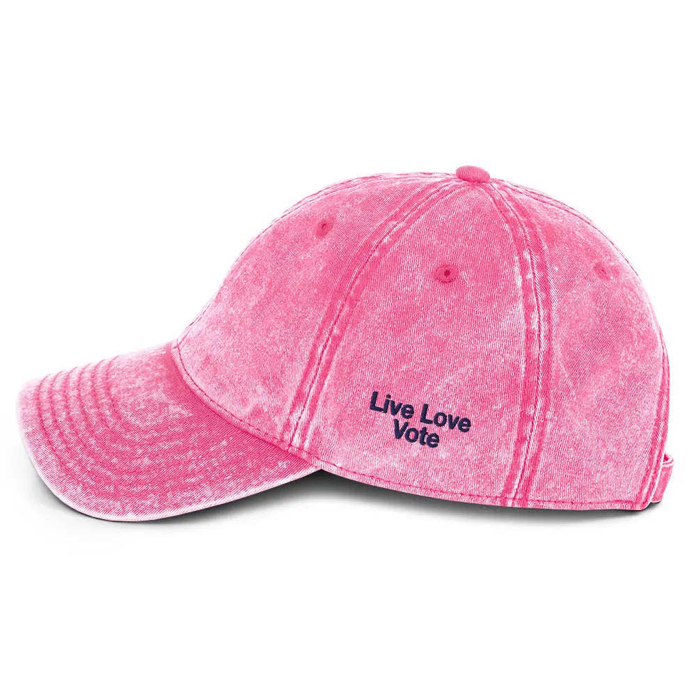 "Cat Lady" - "Live Love Vote"  Baseball Cap - Pfresh